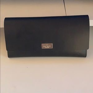 Kate Spade Arbour Hill Leather Flap Black Wallet